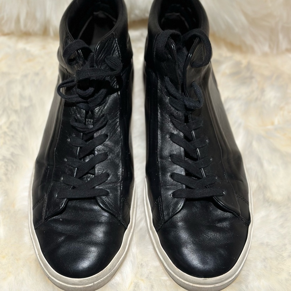 Men’s Vince Fynn Leather High-Top Sneakers Shoes